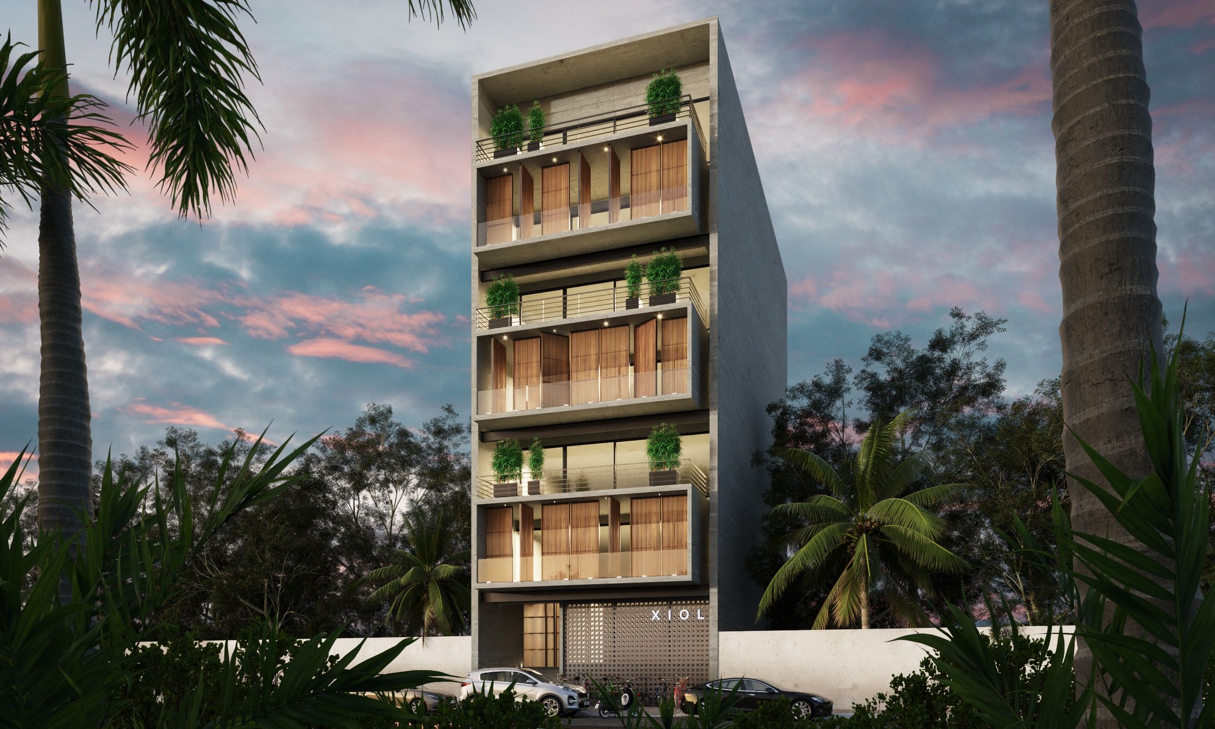 XIOL Building Facade - Playa del Carmen